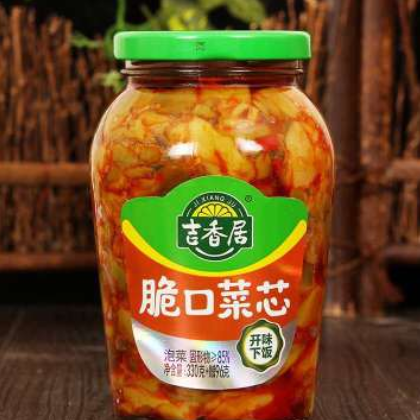 爽口下饭菜榨菜426g装脆口菜心泡菜方便速食喝粥配菜一件代发