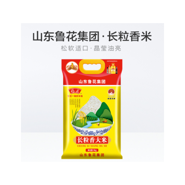 鲁花福花东北长粒香米 5KG装 一级粳米 包邮可批发新年团购可优惠